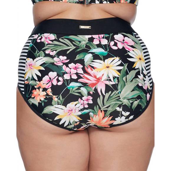 NEW SKYE waverly high waist bikini bottom - plus in elysian fields - Picture 2 of 2